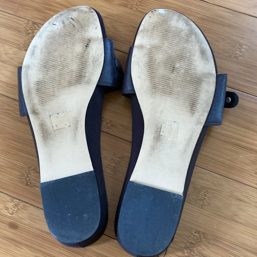 Taryn Rose chocolate brown slide